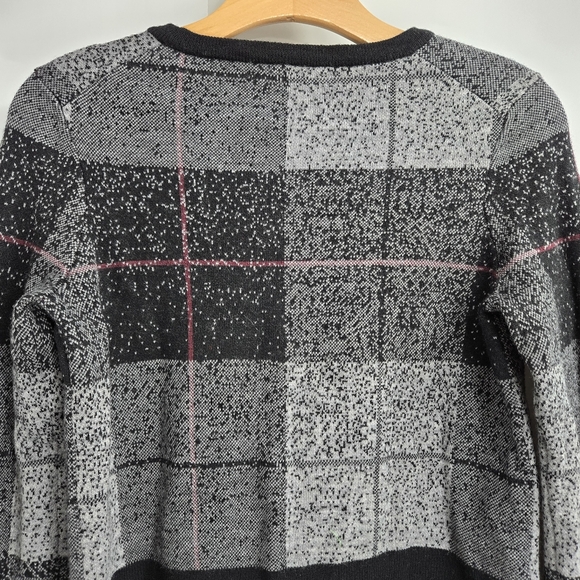 Rag and Bone Sweater Tegan Plaid Cropped Crew Neck - Picture 13 of 16